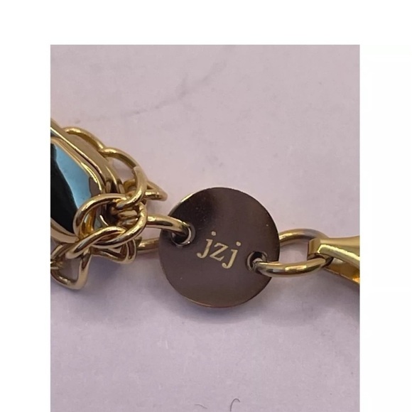 Jennifer Zeuner Karli 14K Gold Hamilton Yellow Gold Herringbone Necklace NEW - Picture 7 of 12